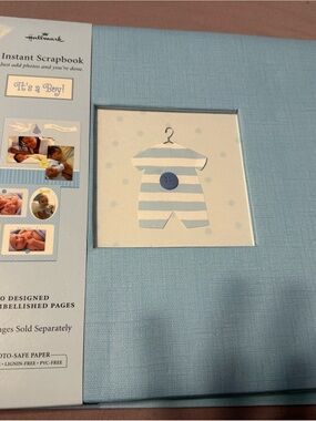 NEW Hallmark “It’s a Boy!” Instant Scrapbook — Baby Boy Memory Album, New